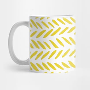 Watercolor knitting pattern - yellow Mug